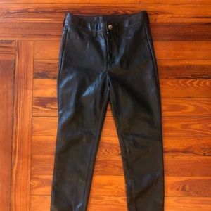 Free People Leather Pants Size 26